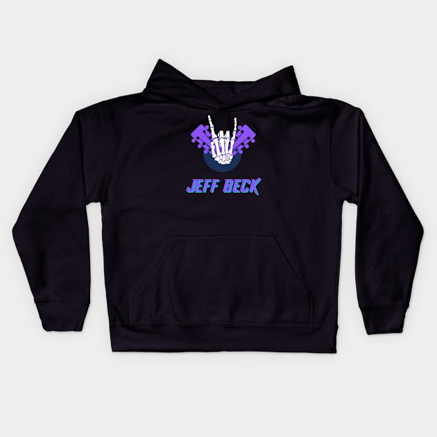 Jeff Beck Kids Hoodie by eiston ic